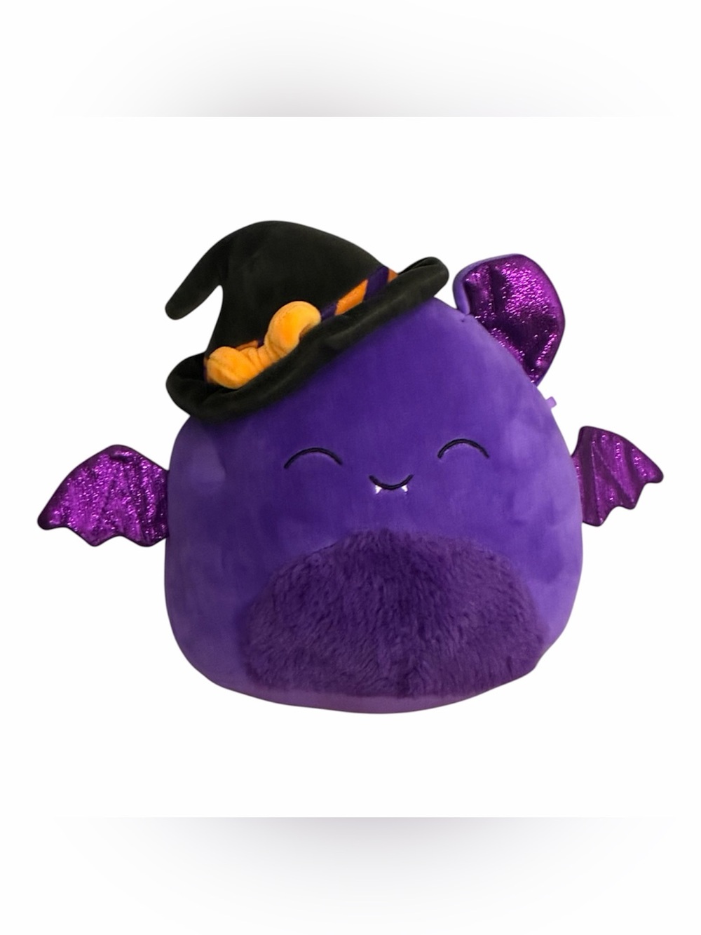 Squishmallows Blas the Purple Bat with Witch Hat Plush